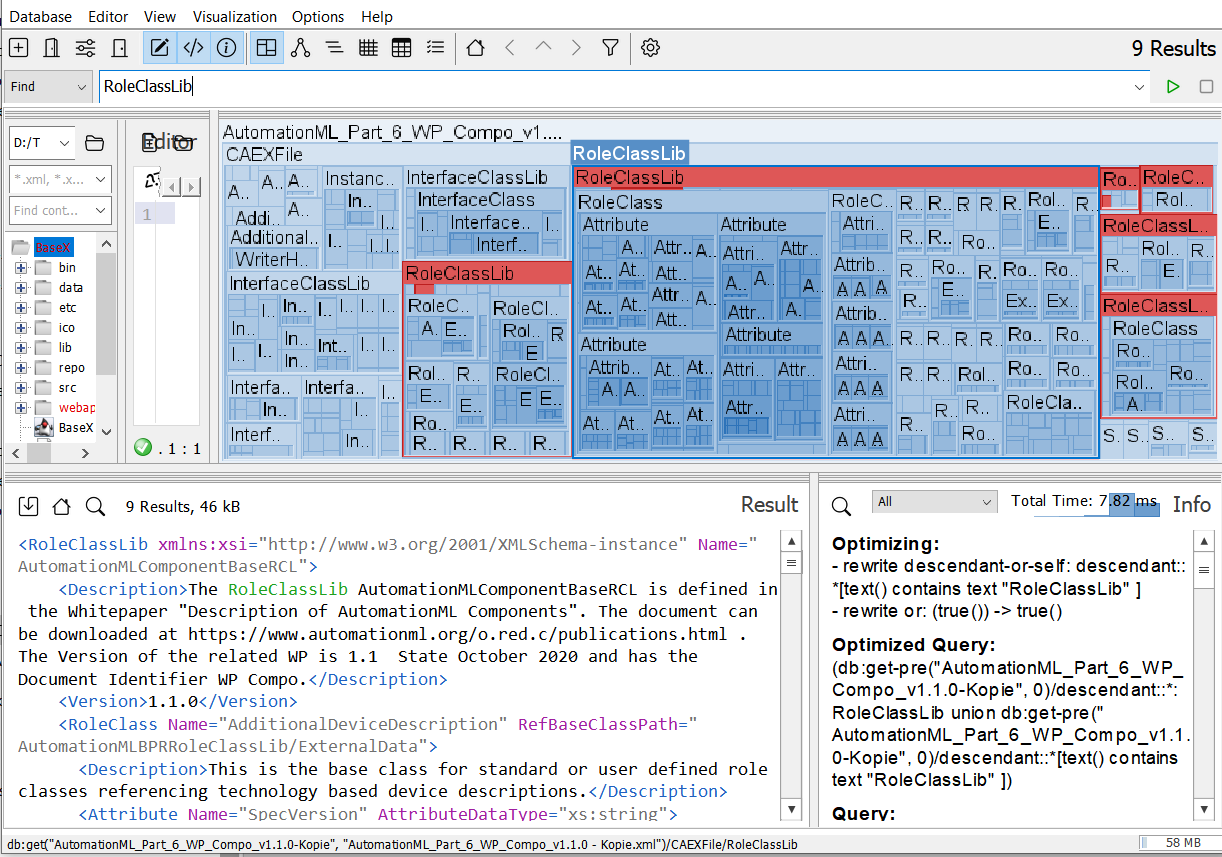 AMLDocument in BaseX