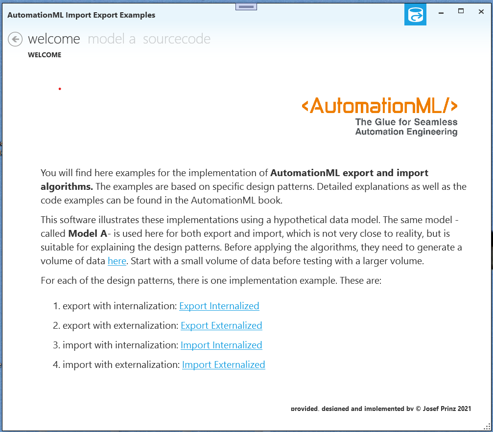 AutomationML Im-/Export